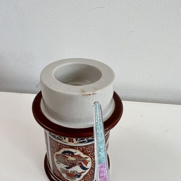 Vintage Colonial Candle Hurricane Lamp Candle Holder Home decor Made in Japan - Picture 6 of 8